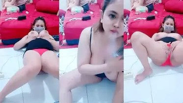 Cewek Gemoy Semok Pamer Dada di Live Show Viral poster